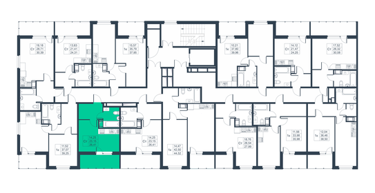 Квартира 26,4 м², студия - изображение 2