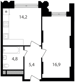 33,9 м², 1-комнатная квартира 13 475 000 ₽ - изображение 50