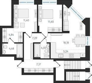 86,8 м², 3-комнатная квартира 15 650 000 ₽ - изображение 9