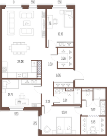 160,9 м², 3-комнатная квартира 50 950 000 ₽ - изображение 107