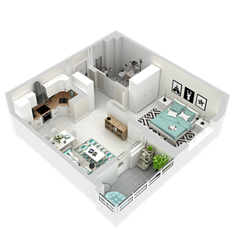 Квартира 47,9 м², 1-комнатная - изображение 5