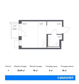 Квартира 23,5 м², студия - изображение 1