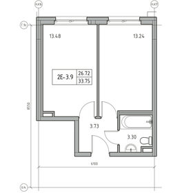 33,8 м², 1-комнатные апартаменты 5 644 918 ₽ - изображение 11