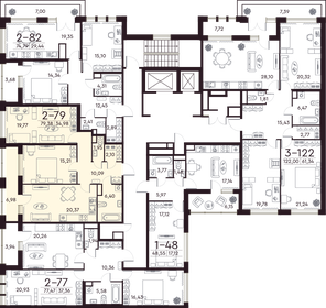 76,7 м², 2-комнатная квартира 32 000 000 ₽ - изображение 76