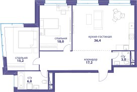 89 м², 3-комнатная квартира 31 000 000 ₽ - изображение 53