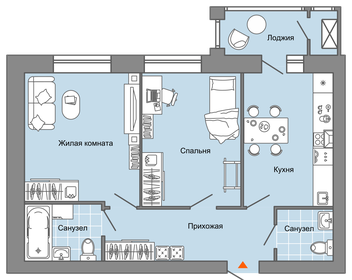 70 м², 2-комнатная квартира 8 317 820 ₽ - изображение 13