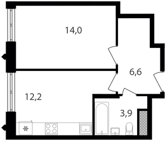 37,7 м², 1-комнатная квартира 12 500 000 ₽ - изображение 37
