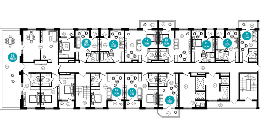 Квартира 23,5 м², 1-комнатные - изображение 2