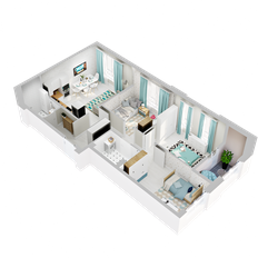 Квартира 65,7 м², 3-комнатная - изображение 2