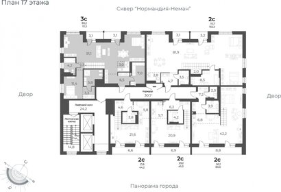 110,1 м², 3-комнатная квартира 20 000 000 ₽ - изображение 101