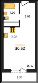 Квартира 30,5 м², 1-комнатные - изображение 1