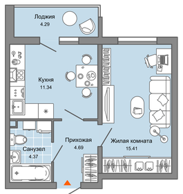 39 м², 1-комнатная квартира 3 799 568 ₽ - изображение 9