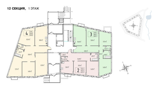 Квартира 61,7 м², 2-комнатная - изображение 1
