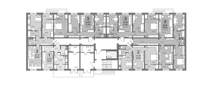 80,9 м², 2-комнатная квартира 7 360 000 ₽ - изображение 27