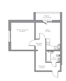 38,6 м², 1-комнатная квартира 2 871 023 ₽ - изображение 21