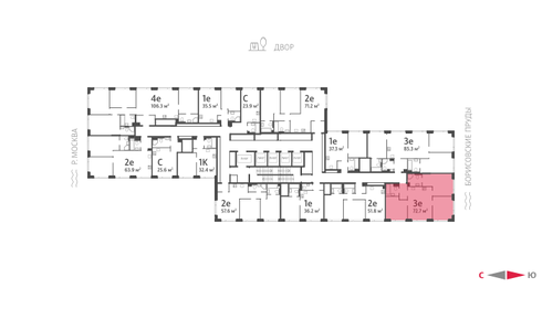 72,7 м², 3-комнатная квартира 31 795 636 ₽ - изображение 27