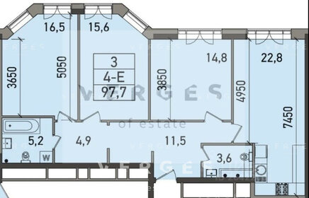 Квартира 98 м², 3-комнатная - изображение 1