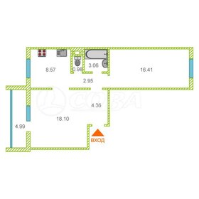 Квартира 54,6 м², 2-комнатная - изображение 1