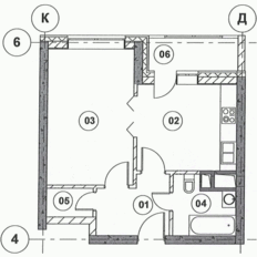 Квартира 40,5 м², 1-комнатная - изображение 1