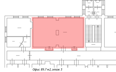 89,7 м², офис - изображение 3