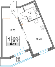 44,6 м², 1-комнатная квартира 11 037 701 ₽ - изображение 12