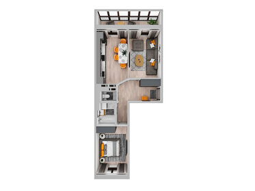 56,7 м², 2-комнатная квартира 8 377 425 ₽ - изображение 1