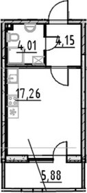 Квартира 28,4 м², студия - изображение 1