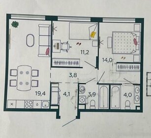 Квартира 60,4 м², 2-комнатная - изображение 3