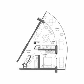 53,9 м², 2-комнатная квартира 11 063 595 ₽ - изображение 24