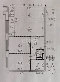 Квартира 59,5 м², 2-комнатная - изображение 1