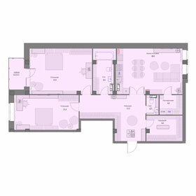 Квартира 125,6 м², 2-комнатная - изображение 1