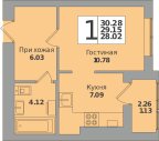 29 м², 1-комнатная квартира 4 300 000 ₽ - изображение 78