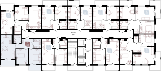 67,9 м², 2-комнатная квартира 9 294 192 ₽ - изображение 13