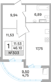 29,6 м², 1-комнатная квартира 4 800 000 ₽ - изображение 83