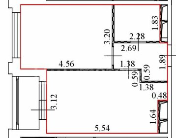 Квартира 40,3 м², 1-комнатная - изображение 1