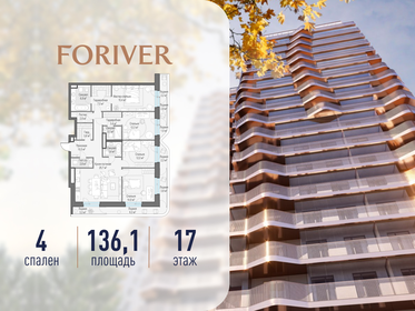 Квартира 136,1 м², 4-комнатная - изображение 1