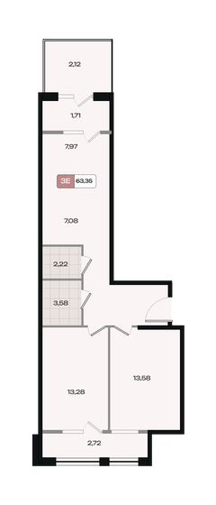 82,3 м², 3-комнатная квартира 8 300 000 ₽ - изображение 87