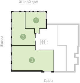 Квартира 58,6 м², 1-комнатная - изображение 2