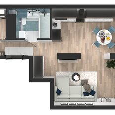 Квартира 40,5 м², 1-комнатная - изображение 4