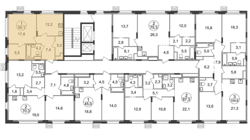 50,1 м², 1-комнатная квартира 13 172 266 ₽ - изображение 2