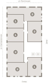 Квартира 86 м², 2-комнатная - изображение 2