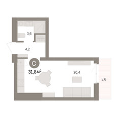 Квартира 31,8 м², студия - изображение 2