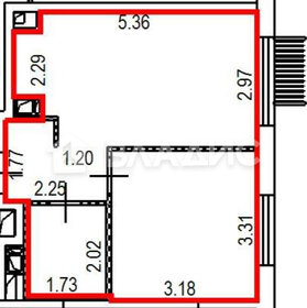 Квартира 32,1 м², 1-комнатная - изображение 1