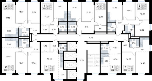 Квартира 59,8 м², 2-комнатная - изображение 2