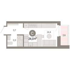 Квартира 24 м², студия - изображение 4