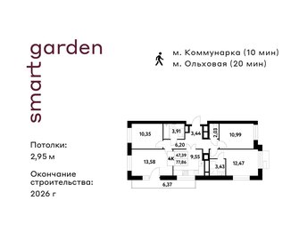 Квартира 77,9 м², 4-комнатная - изображение 1