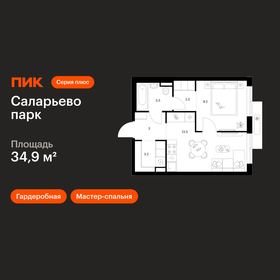 Квартира 34,9 м², 1-комнатная - изображение 1