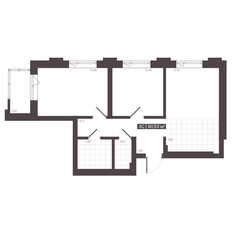 Квартира 60,5 м², 3-комнатная - изображение 2