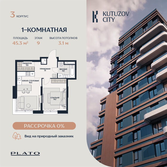 45,3 м², 2-комнатная квартира 27 319 124 ₽ - изображение 16