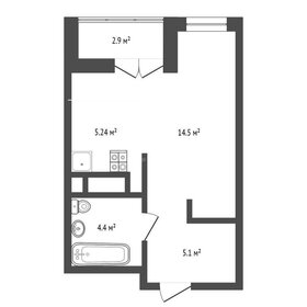 Квартира 30,9 м², 1-комнатная - изображение 1